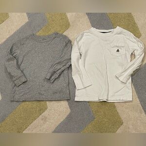 Baby GAP Heather Gray and White Toddler Shirts